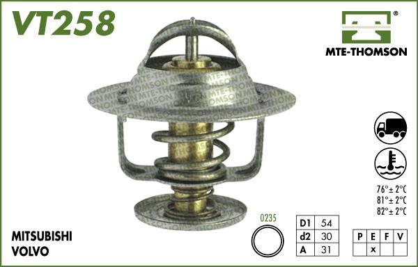 MTE-Thomson VT258.88 - Termostats, Dzesēšanas šķidrums autodraugiem.lv