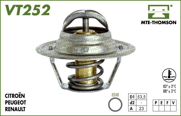 MTE-Thomson VT252.82 - Termostats, Dzesēšanas šķidrums autodraugiem.lv