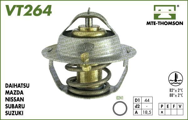 MTE-Thomson VT264.88 - Termostats, Dzesēšanas šķidrums autodraugiem.lv