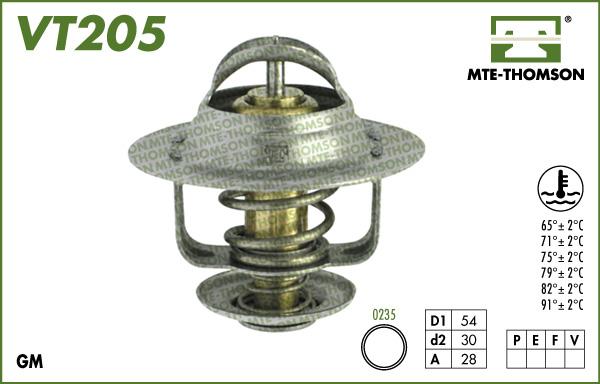 MTE-Thomson VT205.91 - Termostats, Dzesēšanas šķidrums autodraugiem.lv