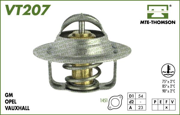 MTE-Thomson VT207.87 - Termostats, Dzesēšanas šķidrums autodraugiem.lv