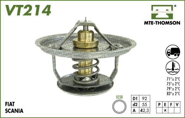 MTE-Thomson VT214.79 - Termostats, Dzesēšanas šķidrums autodraugiem.lv