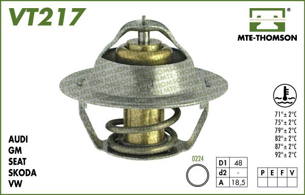 MTE-Thomson VT217.92 - Termostats, Dzesēšanas šķidrums autodraugiem.lv