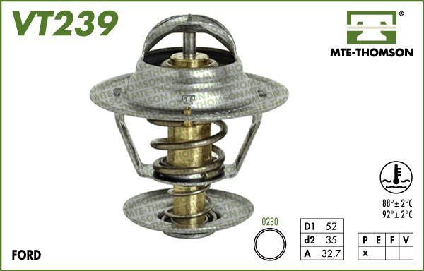 MTE-Thomson VT239.88 - Termostats, Dzesēšanas šķidrums autodraugiem.lv