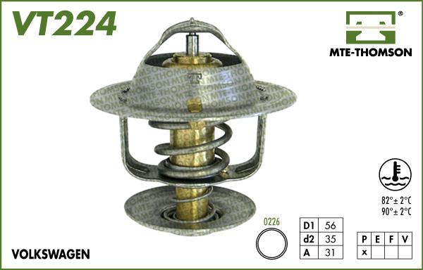 MTE-Thomson VT224.90 - Termostats, Dzesēšanas šķidrums autodraugiem.lv