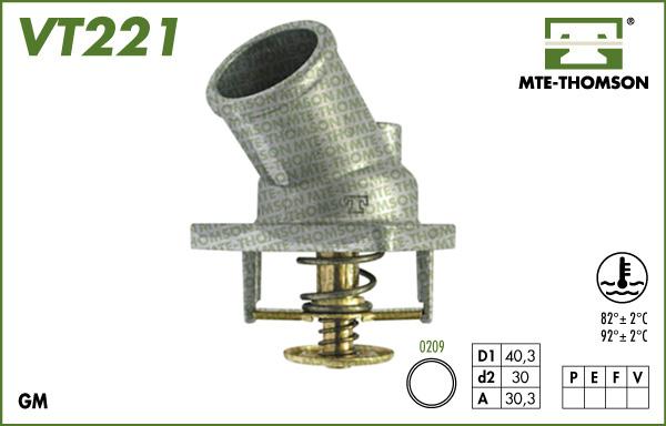 MTE-Thomson VT221.82 - Termostats, Dzesēšanas šķidrums autodraugiem.lv