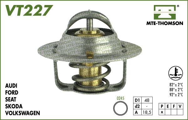 MTE-Thomson VT227.82 - Termostats, Dzesēšanas šķidrums autodraugiem.lv