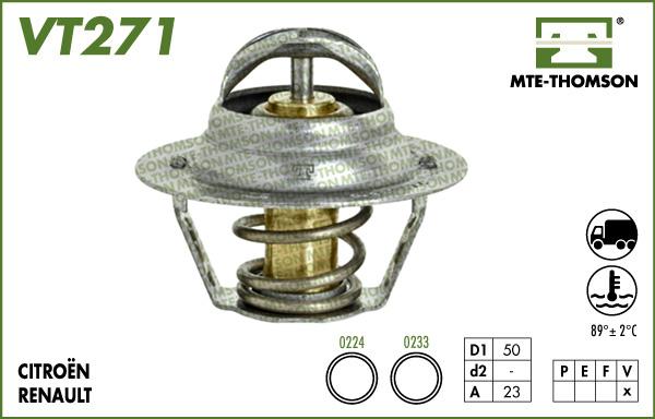 MTE-Thomson VT271.89 - Termostats, Dzesēšanas šķidrums autodraugiem.lv