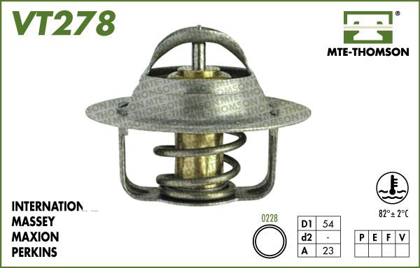 MTE-Thomson VT278.82 - Termostats, Dzesēšanas šķidrums autodraugiem.lv
