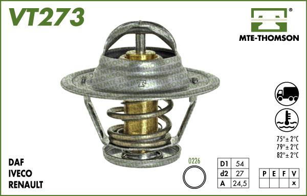 MTE-Thomson VT273.74 - Termostats, Dzesēšanas šķidrums autodraugiem.lv