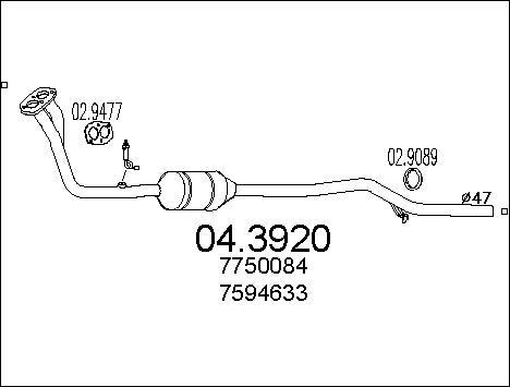 MTS 04.3920 - Katalizators autodraugiem.lv
