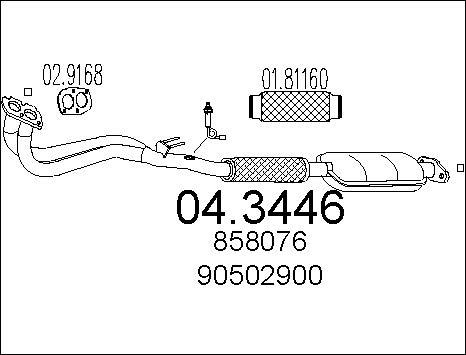 MTS 04.3446 - Katalizators autodraugiem.lv