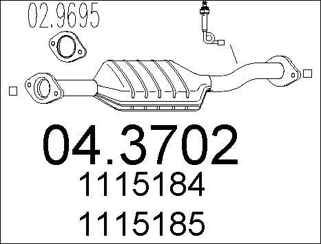 MTS 04.3702 - Katalizators autodraugiem.lv