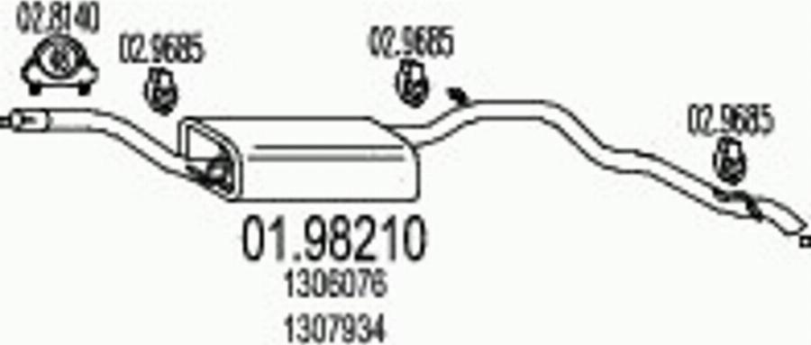MTS 01.98210 - Vidējais izpl. gāzu trokšņa slāpētājs autodraugiem.lv
