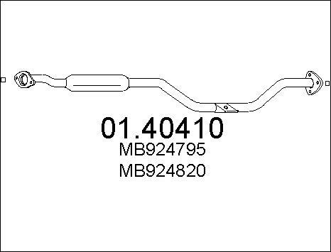 MTS 01.40410 - Izplūdes caurule autodraugiem.lv