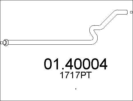 MTS 01.40004 - Izplūdes caurule autodraugiem.lv