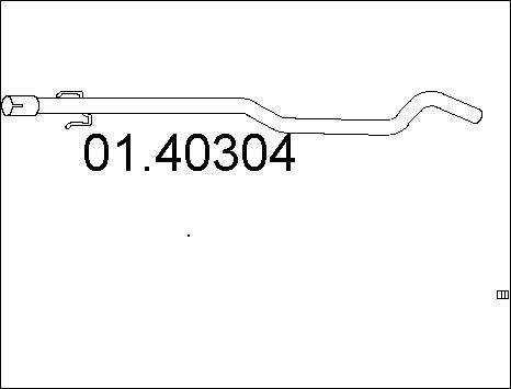 MTS 01.40304 - Izplūdes caurule autodraugiem.lv