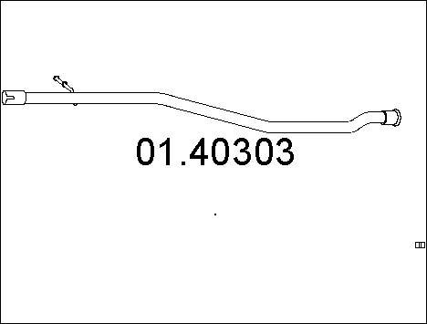 MTS 01.40303 - Izplūdes caurule autodraugiem.lv