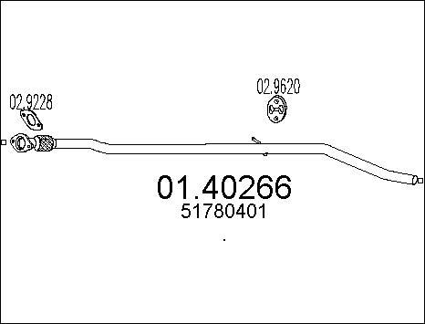 MTS 01.40266 - Izplūdes caurule autodraugiem.lv