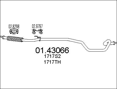 MTS 01.43066 - Izplūdes caurule autodraugiem.lv