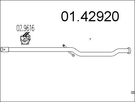 MTS 01.42920 - Izplūdes caurule autodraugiem.lv