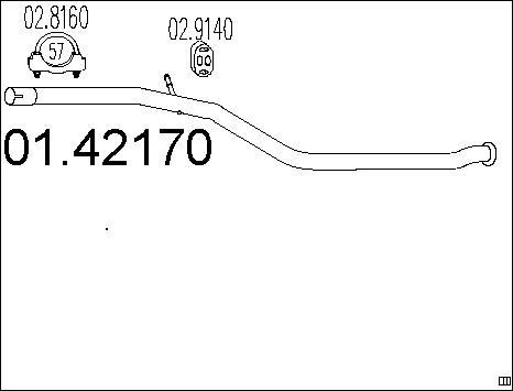MTS 01.42170 - Izplūdes caurule autodraugiem.lv