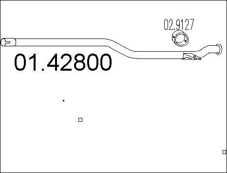 MTS 01.42800 - Izplūdes caurule autodraugiem.lv