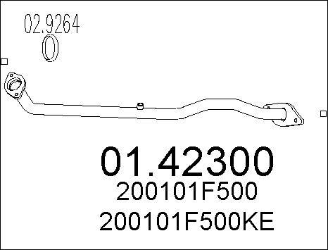 MTS 01.42300 - Izplūdes caurule autodraugiem.lv