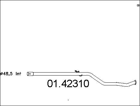 MTS 01.42310 - Izplūdes caurule autodraugiem.lv