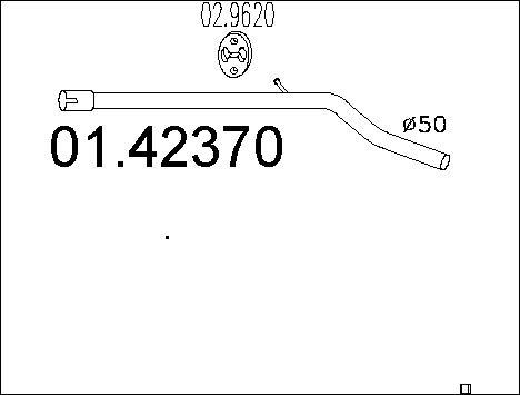 MTS 01.42370 - Izplūdes caurule autodraugiem.lv