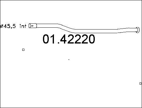 MTS 01.42220 - Izplūdes caurule autodraugiem.lv