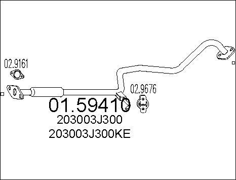 MTS 01.59410 - Vidējais izpl. gāzu trokšņa slāpētājs autodraugiem.lv