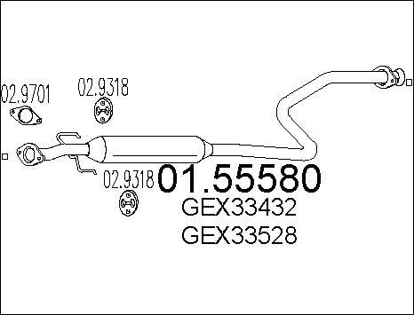 MTS 01.55580 - Vidējais izpl. gāzu trokšņa slāpētājs autodraugiem.lv