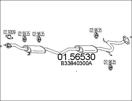 MTS 01.56530 - Vidējais izpl. gāzu trokšņa slāpētājs autodraugiem.lv