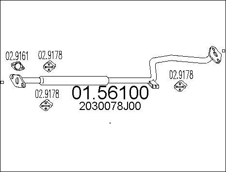 MTS 01.56100 - Vidējais izpl. gāzu trokšņa slāpētājs autodraugiem.lv