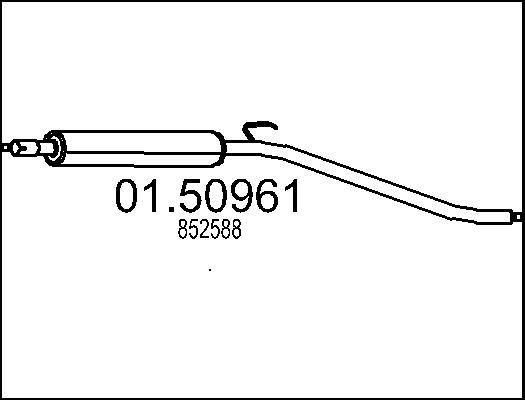 MTS 01.50961 - Vidējais izpl. gāzu trokšņa slāpētājs autodraugiem.lv