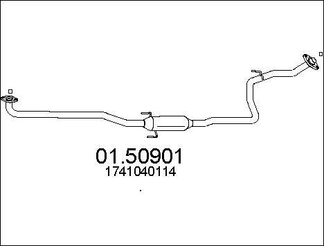 MTS 01.50901 - Vidējais izpl. gāzu trokšņa slāpētājs autodraugiem.lv