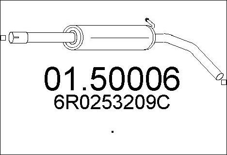MTS 01.50006 - Vidējais izpl. gāzu trokšņa slāpētājs autodraugiem.lv