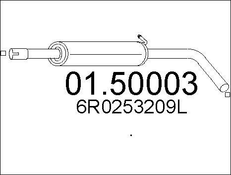MTS 01.50003 - Vidējais izpl. gāzu trokšņa slāpētājs autodraugiem.lv