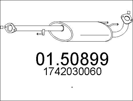 MTS 01.50899 - Vidējais izpl. gāzu trokšņa slāpētājs autodraugiem.lv