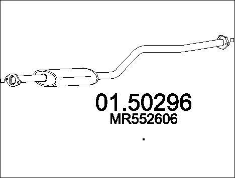 MTS 01.50296 - Vidējais izpl. gāzu trokšņa slāpētājs autodraugiem.lv