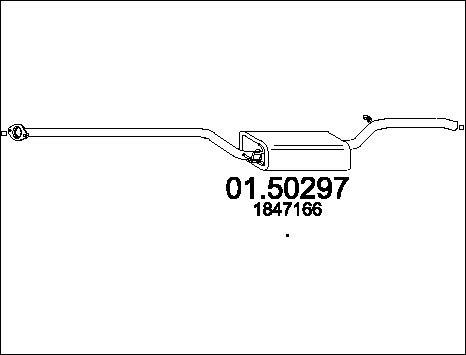 MTS 01.50297 - Vidējais izpl. gāzu trokšņa slāpētājs autodraugiem.lv