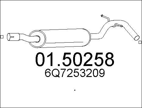 MTS 01.50258 - Vidējais izpl. gāzu trokšņa slāpētājs autodraugiem.lv
