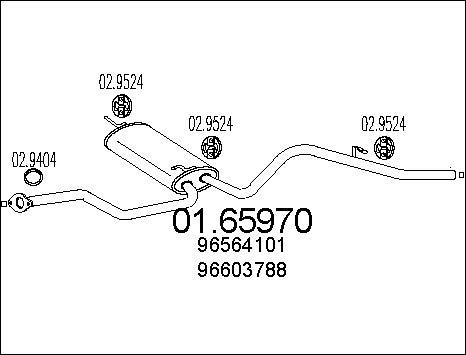 MTS 01.65970 - Izplūdes gāzu trokšņa slāpētājs (pēdējais) autodraugiem.lv