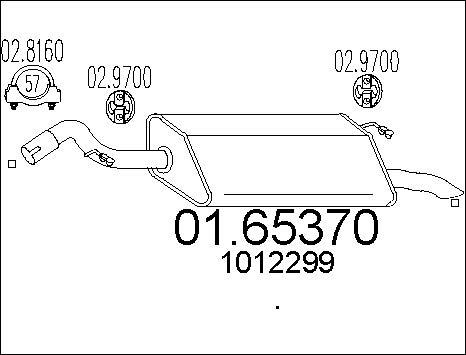 MTS 01.65370 - Izplūdes gāzu trokšņa slāpētājs (pēdējais) autodraugiem.lv