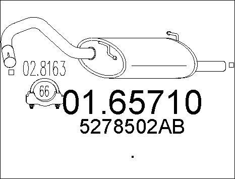 MTS 01.65710 - Izplūdes gāzu trokšņa slāpētājs (pēdējais) autodraugiem.lv