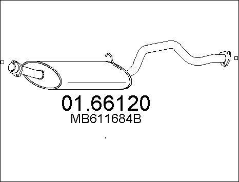 MTS 01.66120 - Izplūdes gāzu trokšņa slāpētājs (pēdējais) autodraugiem.lv