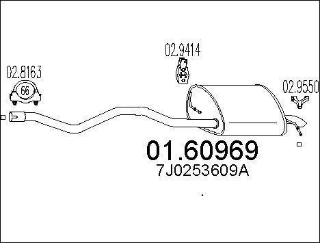 MTS 01.60969 - Izplūdes gāzu trokšņa slāpētājs (pēdējais) autodraugiem.lv