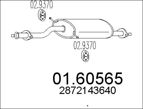 MTS 01.60565 - Izplūdes gāzu trokšņa slāpētājs (pēdējais) autodraugiem.lv