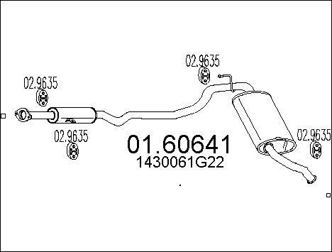 MTS 01.60641 - Izplūdes gāzu trokšņa slāpētājs (pēdējais) autodraugiem.lv